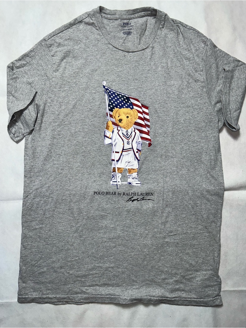 Polo Ralph Lauren grey USA Olympic bear t-shirt size large